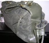 (image for) Pocketbook Handbag Jaclyn Smith Green Moleskin Hobo - Click Image to Close